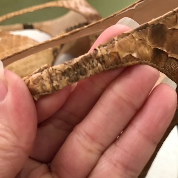 Alexandre Birman Python Peep Toe Sandals - Picture 12 of 15